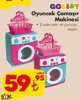 GOKDİY OYUNCAK ÇAMAŞIR MAKİNESİ